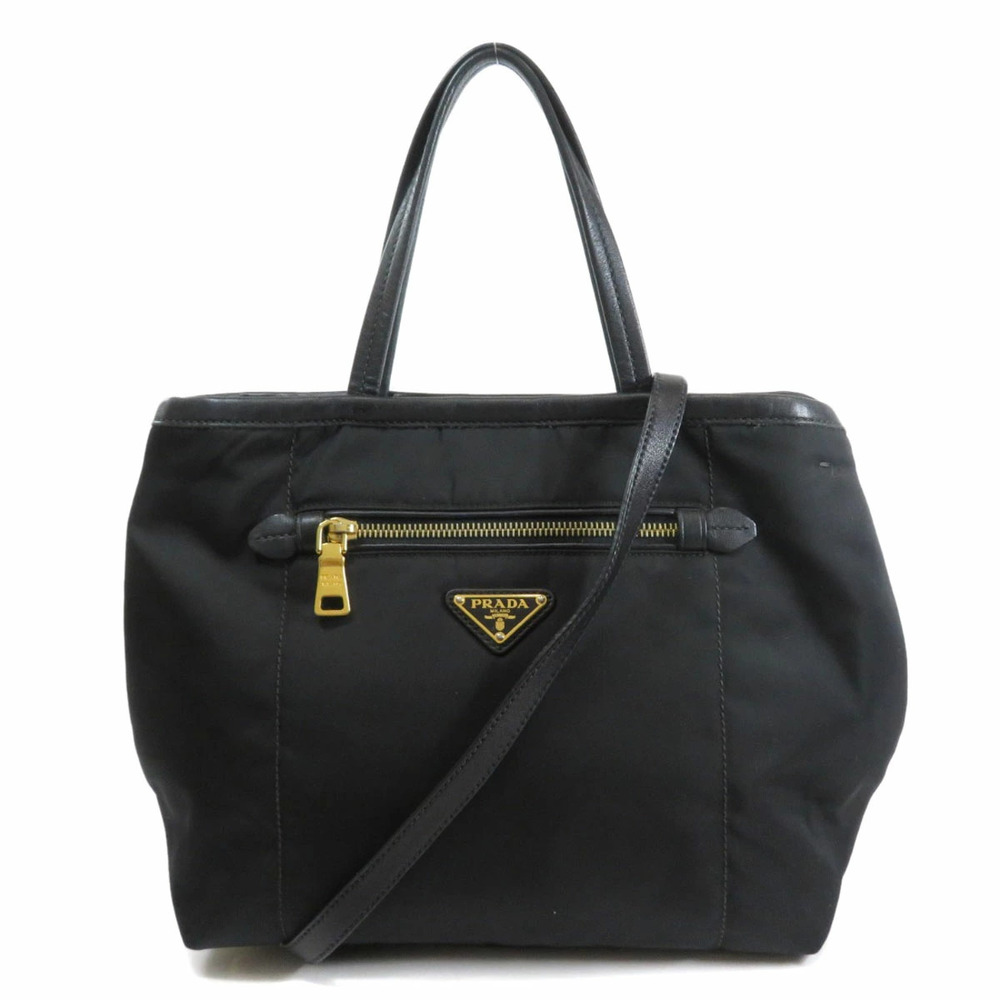 Prada 2way convertible tote bag black leather - Picture 11 of 11